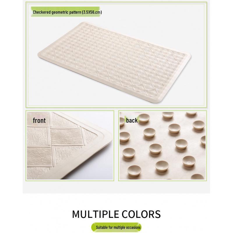 European-Style Anti-Slip Rubber Bathroom Mat for Hotels and Guesthouses