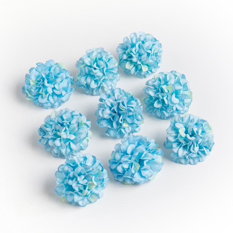 Artificial Flowers Ball Material Silk Carnation Wedding festival Decorative Wreath Home vase table Bride Brooch DIY gift props