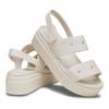Crocs Comfortable Versatile Beach Sandals Women Sandals White Gray 210676-160