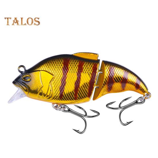 7.5CM/12G Multi-Jointed VIB Fishing Lure with Hooks Realistic 2-Section Swimbait Hard Artificial Bait Freshwater Saltwater Fishing Accessories