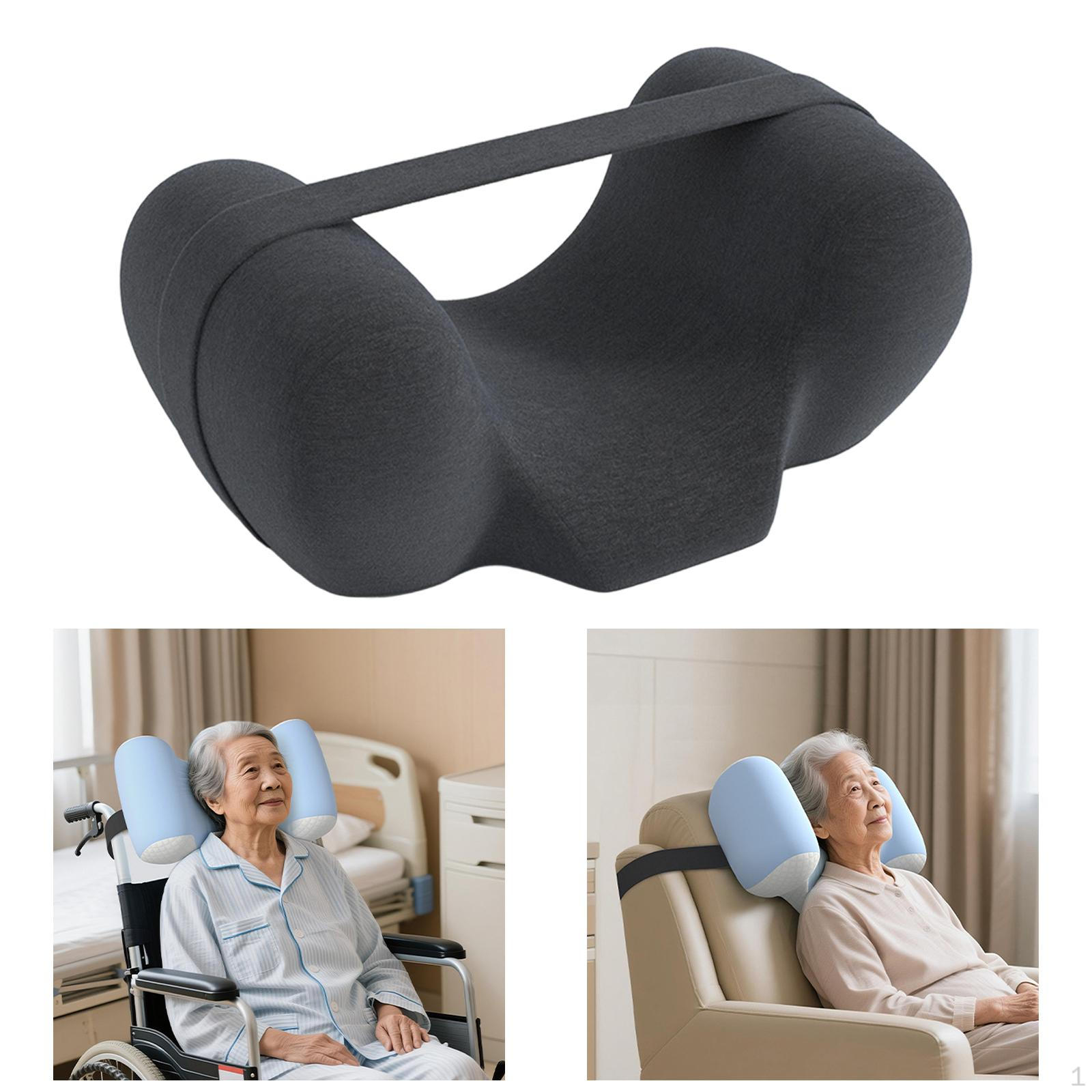 Pillow Keeps The Head Straight, Professionally Designed for Side Sleepers, And Neck Support, темно-серого
