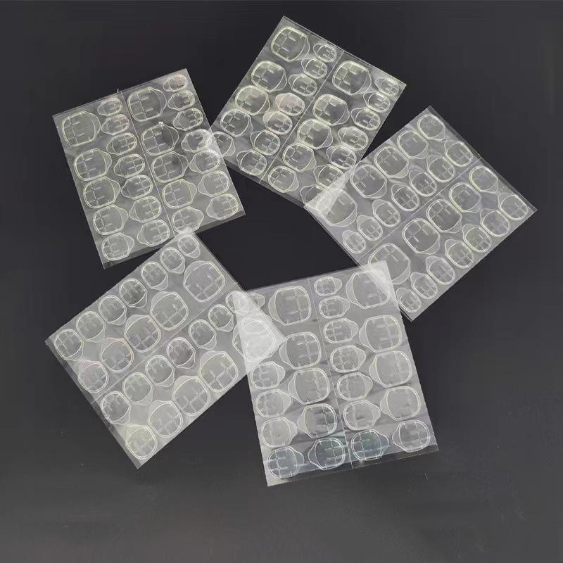 50sheets/bag Transparent Double Sided Adhesive Tapes Glue Press on False Nail Tips Extension Nail Kit Set Tools