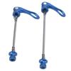 2Pcs Bicycle Quick Release Lever Removable Easily Replace Light Weight 4 Colors Bike Skewer for Mountain Road BikeBlue