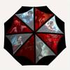 Resident Evil Umbrella Corporation Logo StickerUmbrella, PortableFold Compact Umbrella for Men & Women Gift
