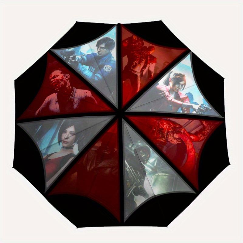 Resident Evil Umbrella Corporation Logo StickerUmbrella, PortableFold Compact Umbrella for Men & Women Gift