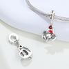 PANPOKI Copper Metal Love Christmas Elephant Pendant Bead Component Bead Component Authentic Original Pendant Bead Components Bracelet High Quality