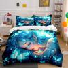 Fantasy Butterfly Glow Set Multiple Sizes Kid'S And Adults' Bedroom Exquisite 3Pc Bedding Set, Gift