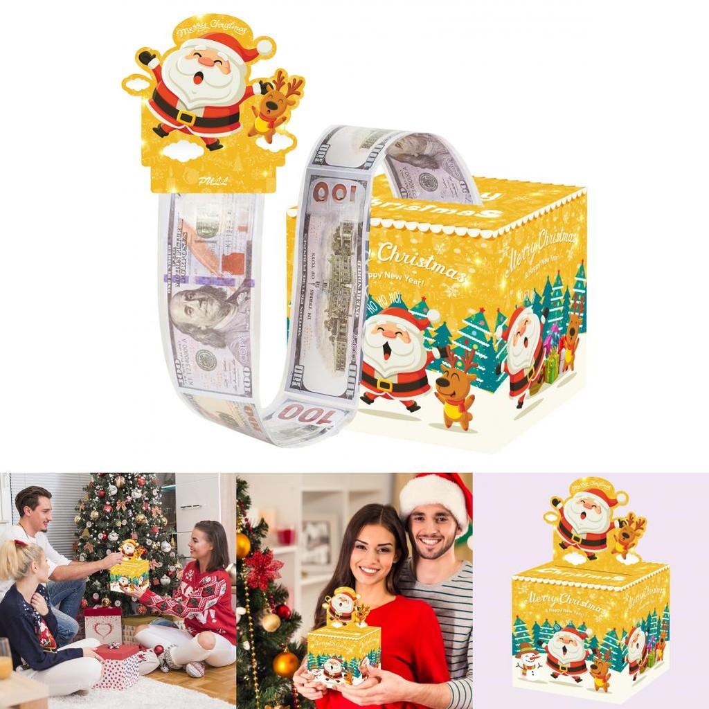 Christmas Vibrant Santa Claus Money Box With Party Decor For Holiday Celebration And Gift Giving