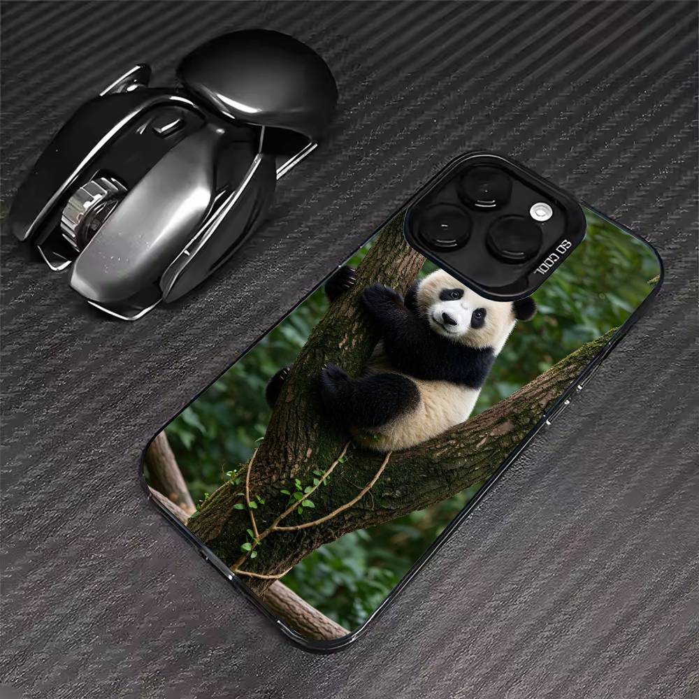 

Fubao panda Phone Case For iPhone 17 16 15 14 13 12 11 Pro Max XS Max 7 8 Plus Shockproof Silicone Matte Cover iPhone15PRO