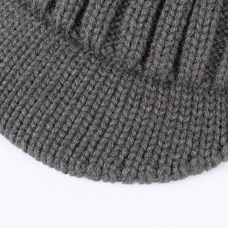 Unisex 2023 Winter Woolen Knit Hat with Ear Protection & Duckbill Design