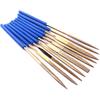 ATOPLEE Mini Diamond Needle File Set,10pcs 3x140mm Titanium Coated Diamond Files for Metal Glass Wood Stone Jewelry, Includes Round,Half