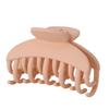 1pc hair clip with double teeth grip for women, simple matte ABS hair clip with small claws and headband decoration, hair clip