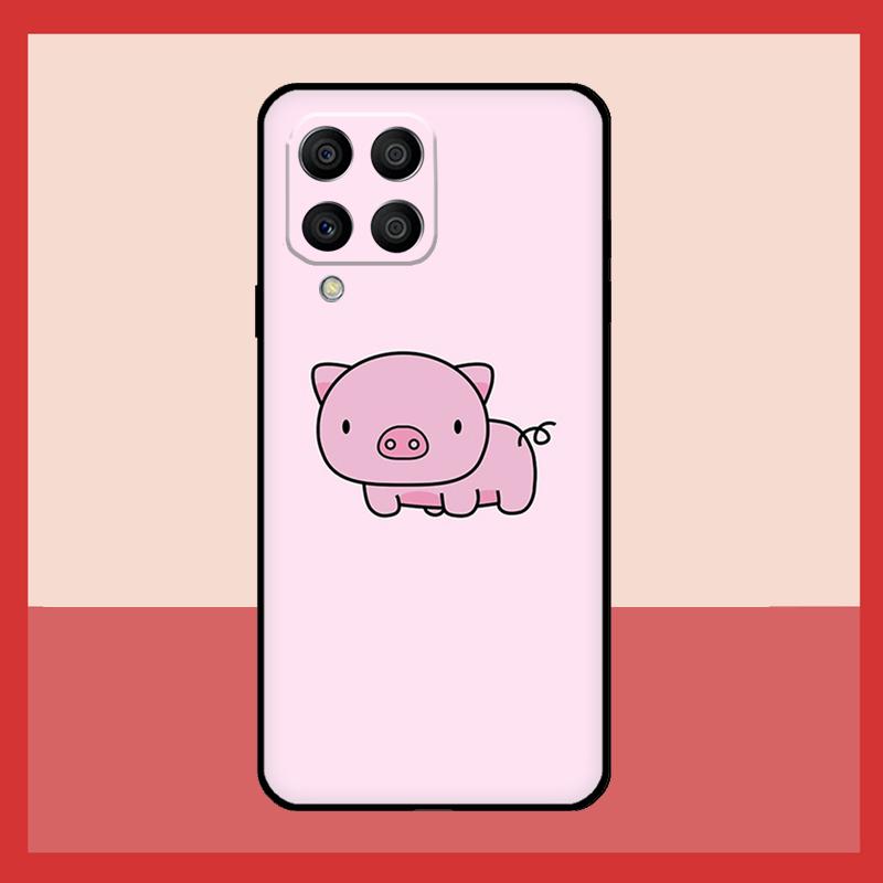Cute Pink Pig Case For Samsung Galaxy M56 M12 M06 M32 M52 M35 M55 M15 M11 M13 M14 M16 M36 M31 M53 M34 M54