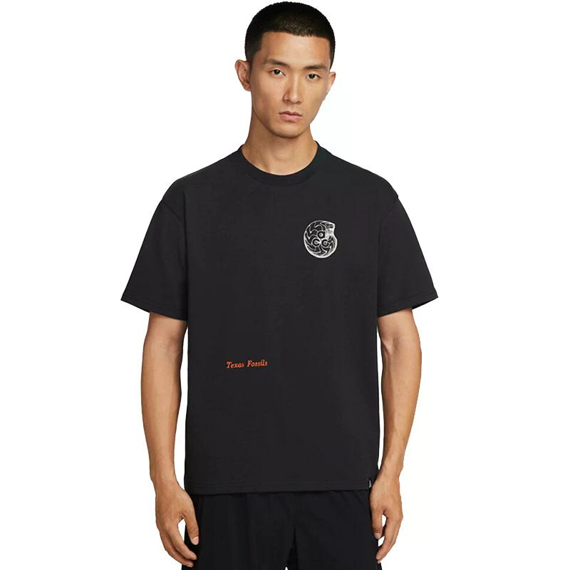 

Nike ACG Дышащая футболка с круглым вырезом для занятий спортом на открытом воздухе, мужские топы, черная HV1297010 S