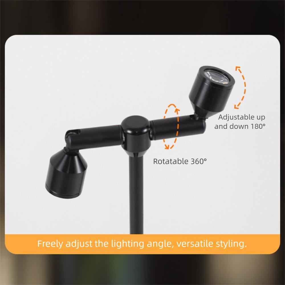Creative Retro LED Touch Desk Lamp Charging High Pole Night Lights Decoration Lamp Bar Cafe