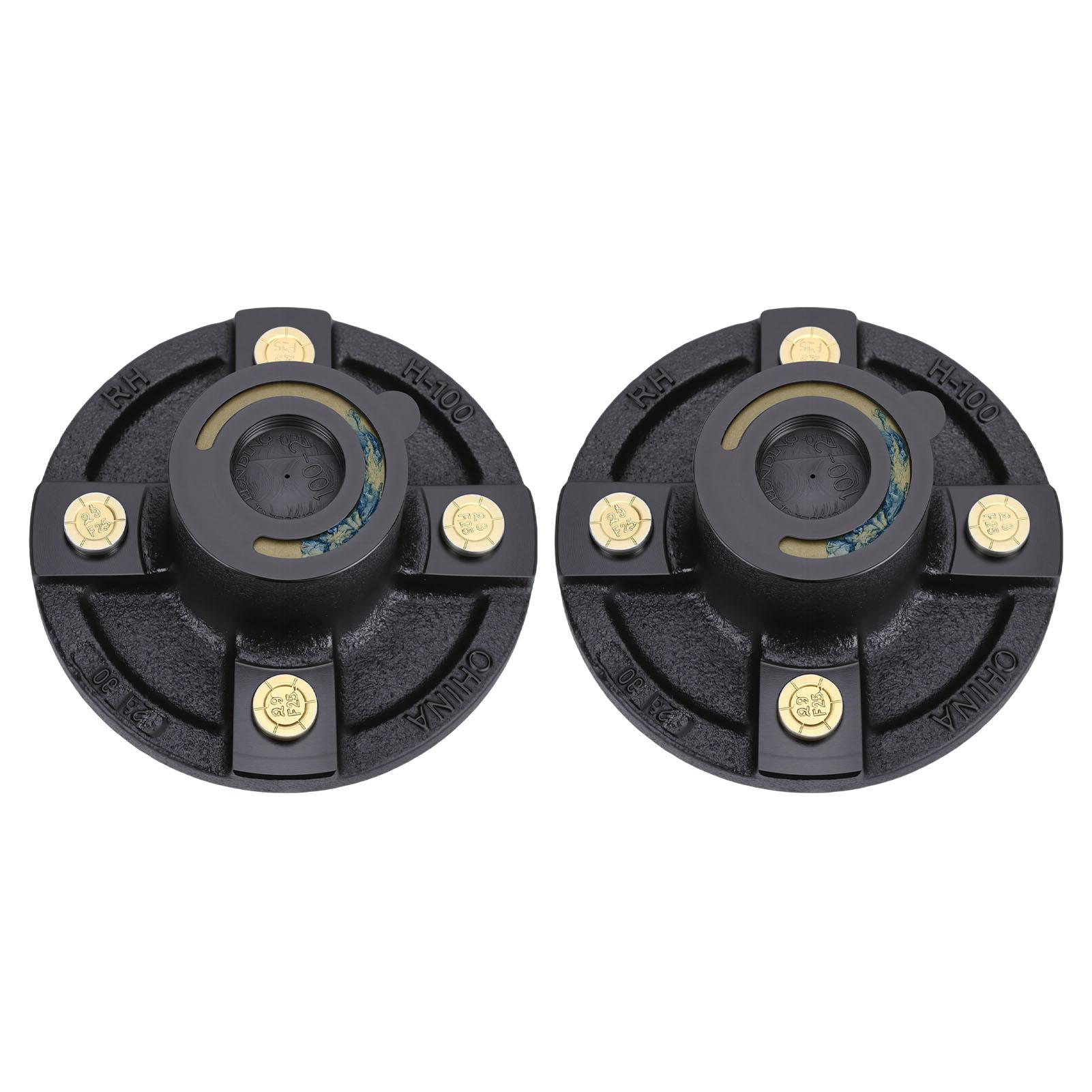 

2 Set Trailer Hub Kits 2000Lbs 4 On 4in Bolt Circle Prelubricated L44643 Bearings for 1in BT9 Straight Axle