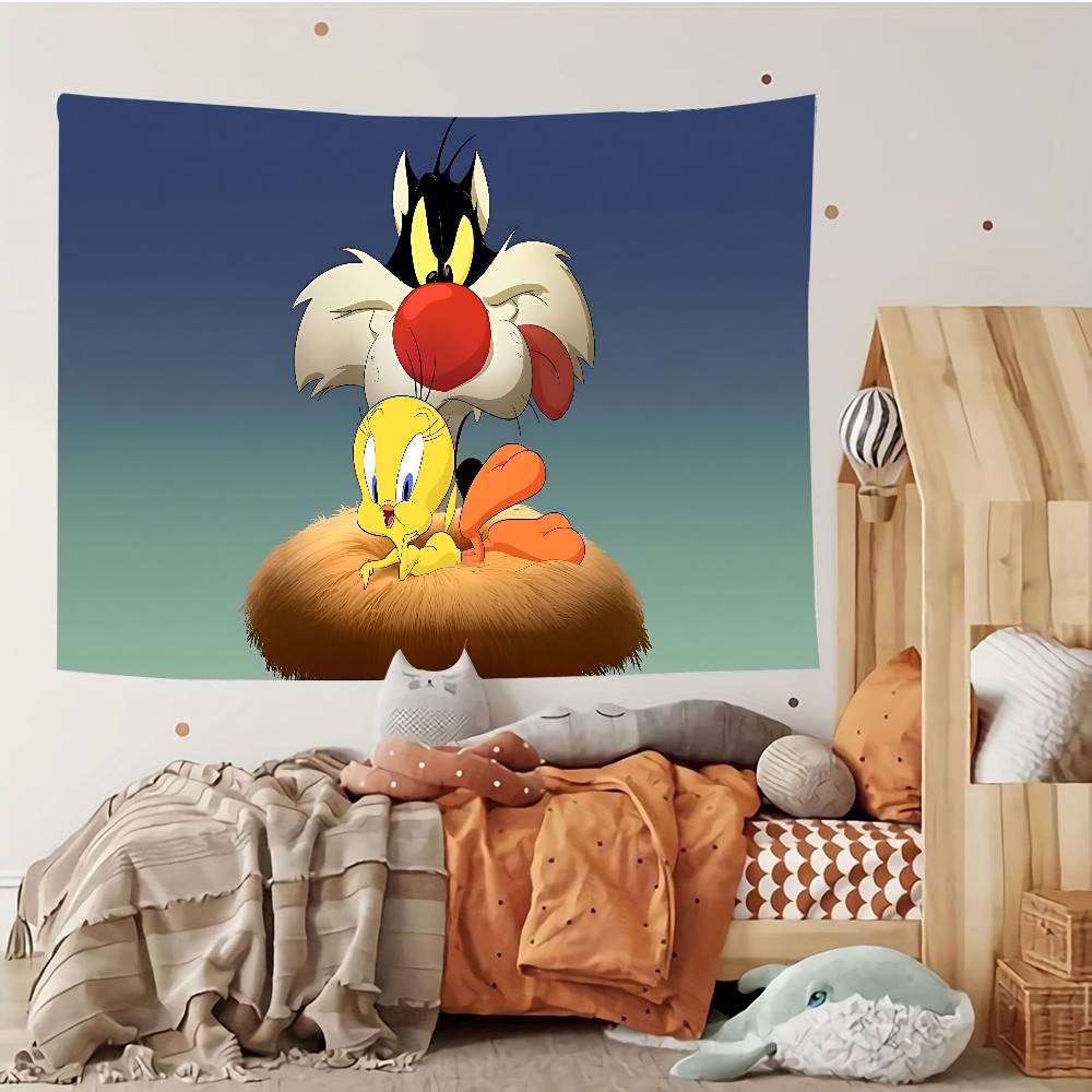 AnimerTweetyswBirdsq Tapestry Customizable Tapestries Of Various Styleswall Hangings Celebrity Photo Printingwall Hangings
