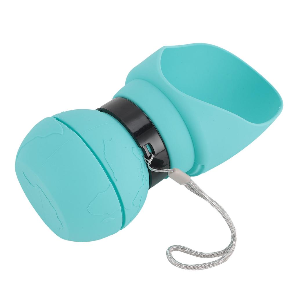 Dog Water Bottle Portable Silicone Pet Collapsible Travel Drink Dispenser with Folding Bowl for Pet
