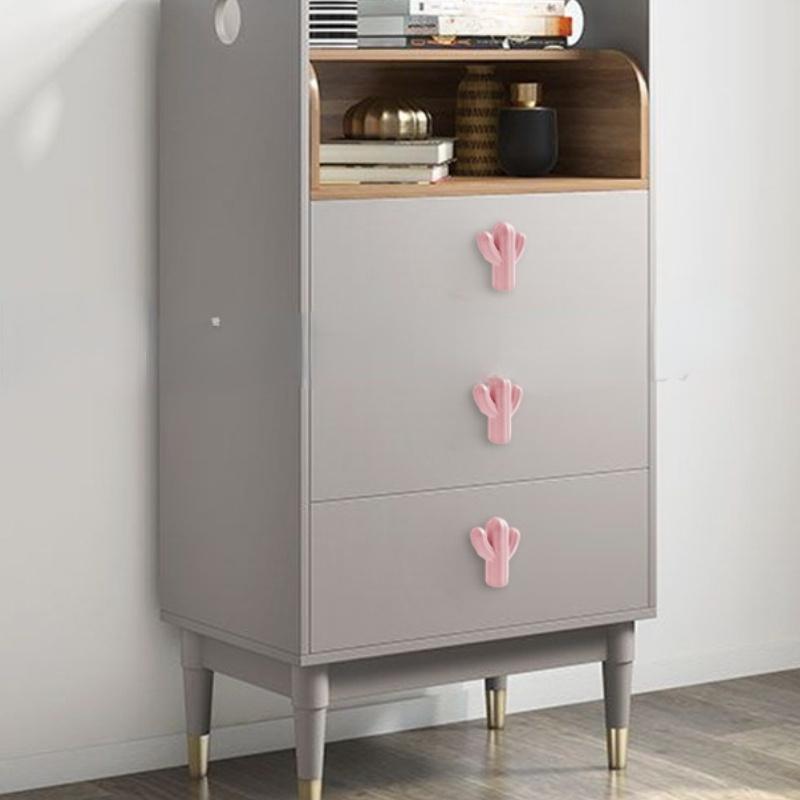 1/4 Stück Bunte Keramik-Kaktus-Schrankknauf, Vintage, Dekorative Schubladengriffe für Küche & Zuhause, Landhausstil, Einzigartige Beschläge