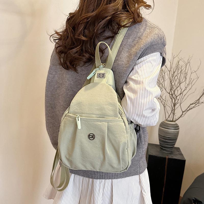 Nylon Schulter-Brusttasche, Rucksack, multifunktionaler Drei-Zweck-Rucksack, wasserdichte Freizeit-Pendler-Schulter-Umhängetasche mit großem Fassungsvermögen