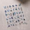 1Pcs 5D Embossed Aurora Butterfly Nail Art Stickers Self Adhesive Decals For Nails Decoration DIY 3D Acrylic Nail Supplies Parts