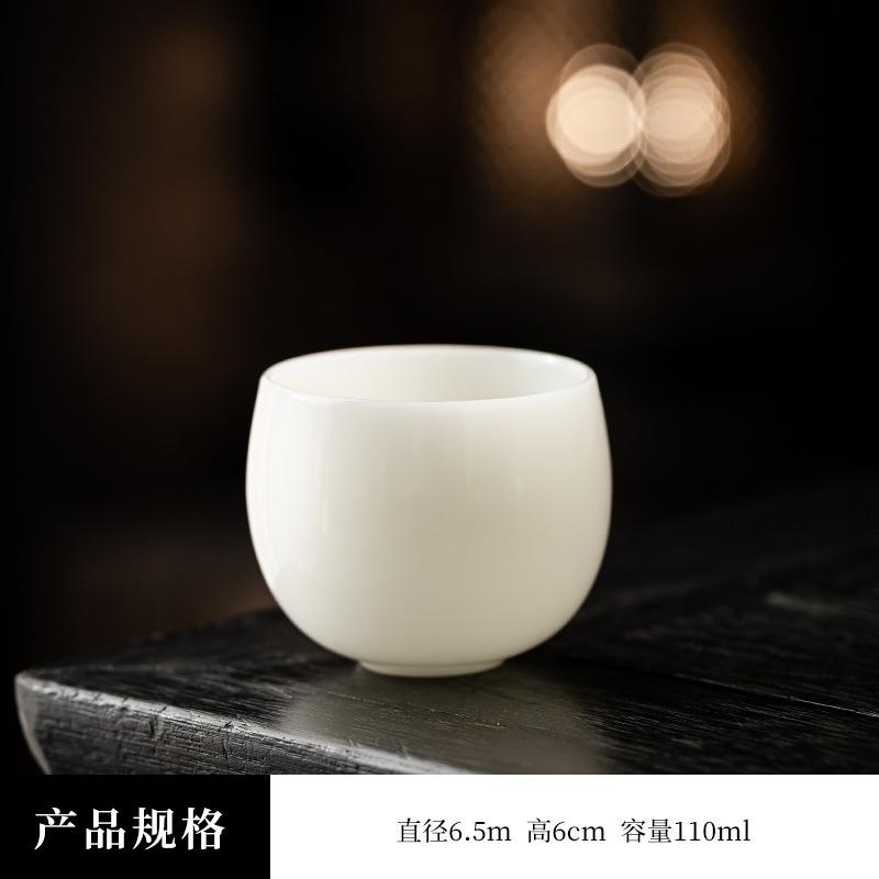 New Ice Jade Master Cup Ceramic Premium Tea Tasting Cup Kung Fu Tea Set Personal Teacup Business Companion Gift