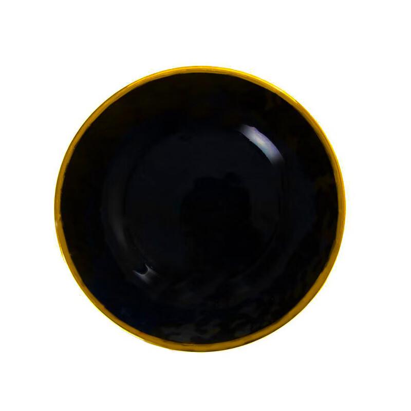 ZISIZ Nordic Gold Rim Glass Dinner Plate