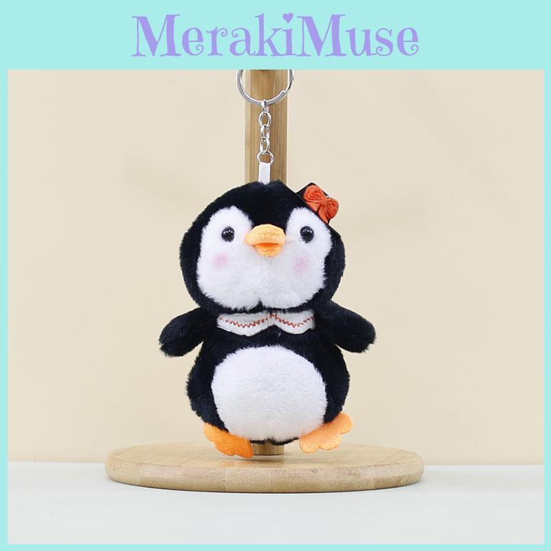 Little Cute Hat Penguin Keychain Cartoon Girl Backpack Decoration Gift Toy Plush