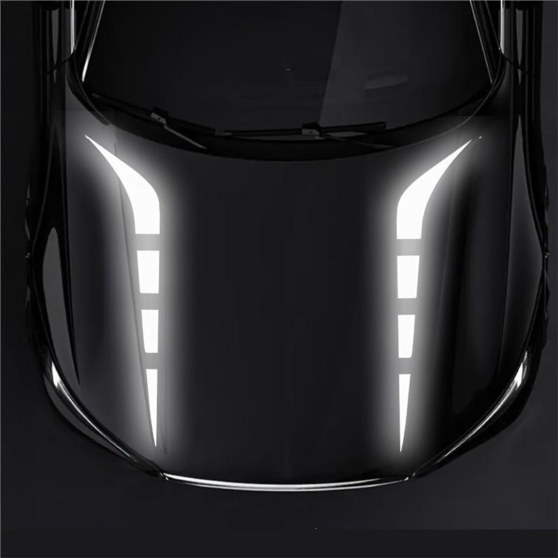 Reflective Car Hood Decoration Stickers (1 Pair)