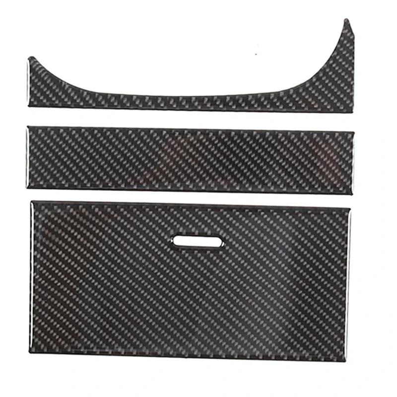 

For 2013- Jaguar F-TYPE Soft Carbon Fiber Car Central Control Storage Box Panel Sticker Car Interior Accessories 3Pcs RHD Style A RHD
