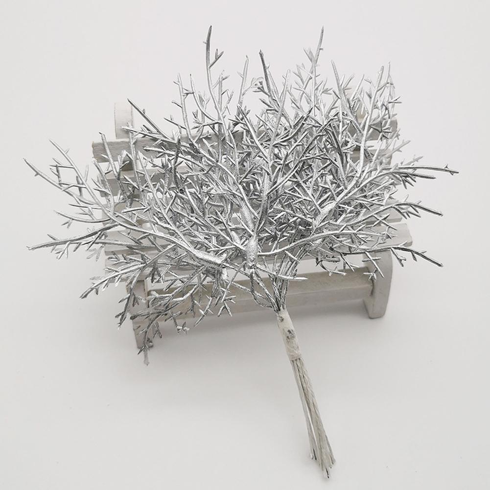 Home Decor Wedding Decor DIY Accessory Artifiical Plant Christmas Grass Plastic Xmas Wreath 10PCS/bundle 15cm Iron