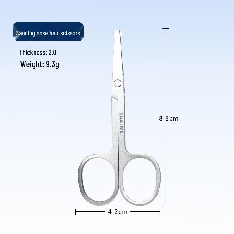 Russian-Style Stainless Steel Cuticle Nippers & Eyebrow Trimmers - Pointed Tip Beauty Scissors