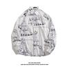 Men's Long-Sleeve Loose-Fit Shirt - Autumn/Summer Korean Style with Trendy Hong Kong Ins Print