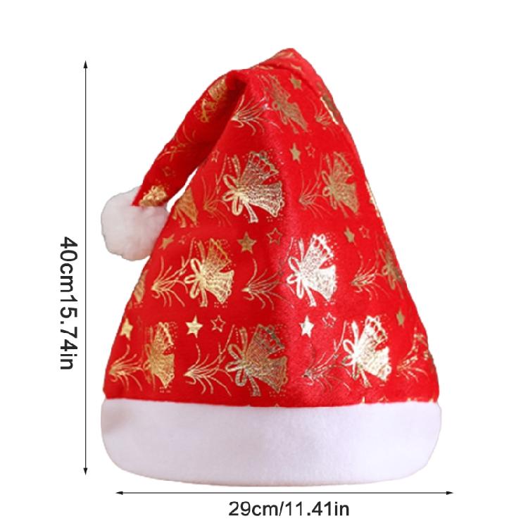 Cute Children Christmas Hat Plush Santa Hat for Casual Birthday Festival Photo
