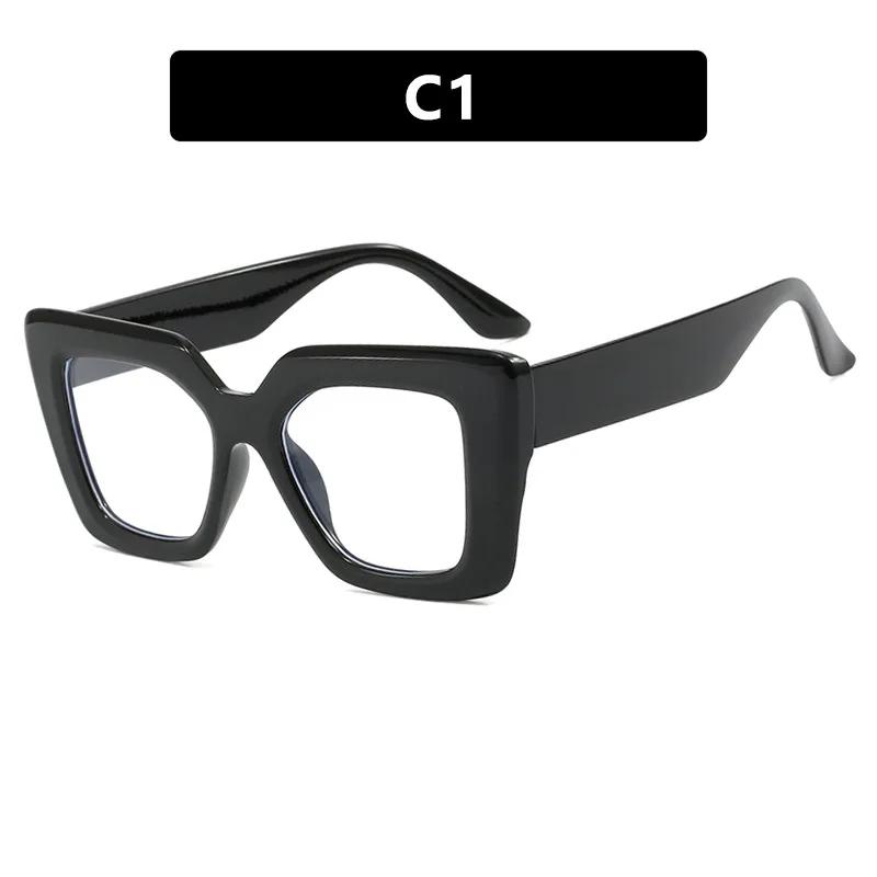 Big Square Eyeglasses Frames Women's Anti Blue Light Glasses New Trend Computer Goggles Glasses Transparent Optical Spectacle