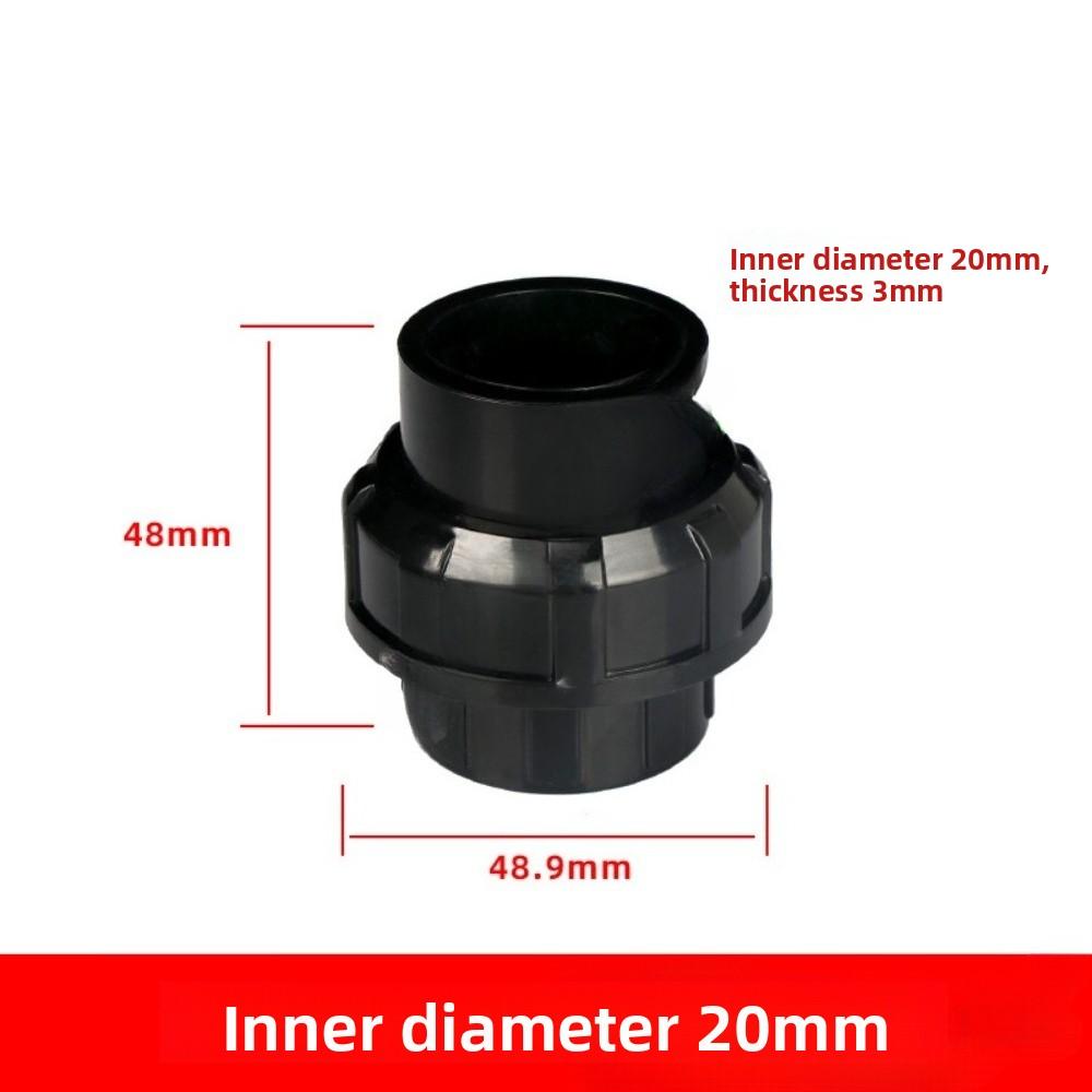 

1PCS 20~50mm New Pattern PVC Pipe Union Connector Irrigation Pipe Fittings Aquarium Fish Tank Tube Joints Plastic Pipe Fittings