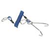 Diving Hook Spring Coiled Diving Lanyard Stainless Steel Scuba Diving Hook Double End Snap Clip Diving HookBlue