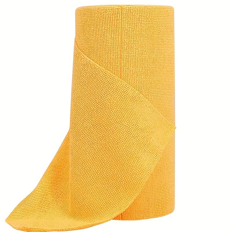 

Многоразовый рулон полотенец из микрофибры, отрывные чистящие салфетки, чистящая ткань, многоцелевые абсорбирующие чистящие салфетки, кухонное полотенце 1 Roll жёлтый