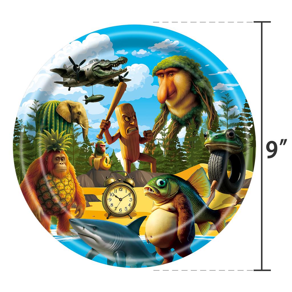 Italian Brainrot Birthday Party Decoration Tung Tung Sahur Tralalelo Tralala Tableware Balloon Cup Plate For Party Favor Supplie