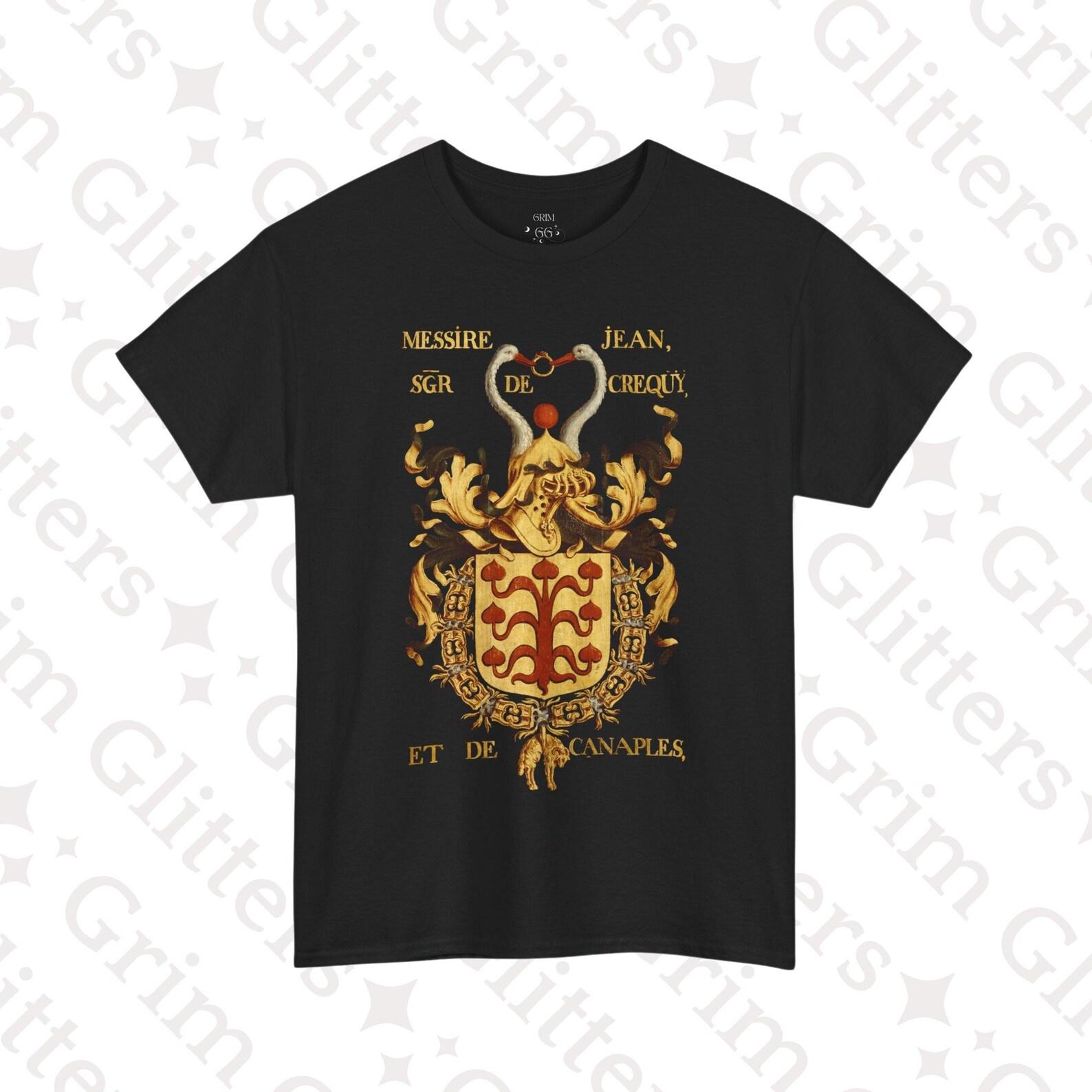 Medieval Heraldry T-Shirt: Jean de Crequy Coat of Arms - Knights of the Golden Fleece L