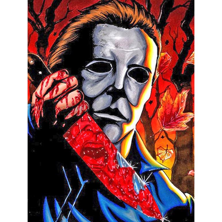 DIY Diamond Painting Halloween Cross Stitch Kit Mosaic Art Diamond Painting Full Circle/Square Diamond Home Decoration