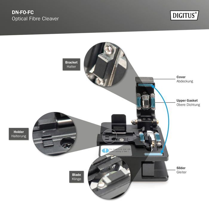 Accessoire coffret de communication - connecteur rj45 - panneau de brassage Digitus - DN-FO-FC