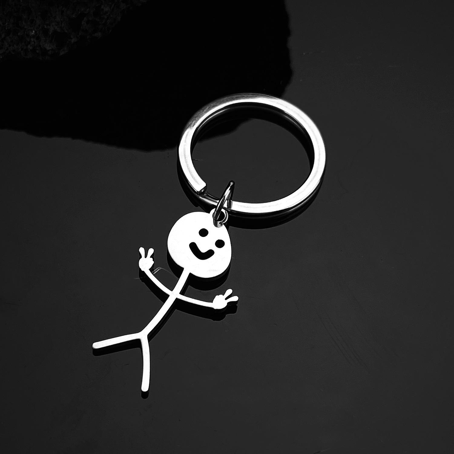 

Stainless Steel Middle Finger Graffiti Necklace