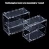 1/64 Model Cars Acrylic Display Case Fit For Mini Size Minigt Tomica Assembled Dust Proof Box Cabinet Toy Vehicles