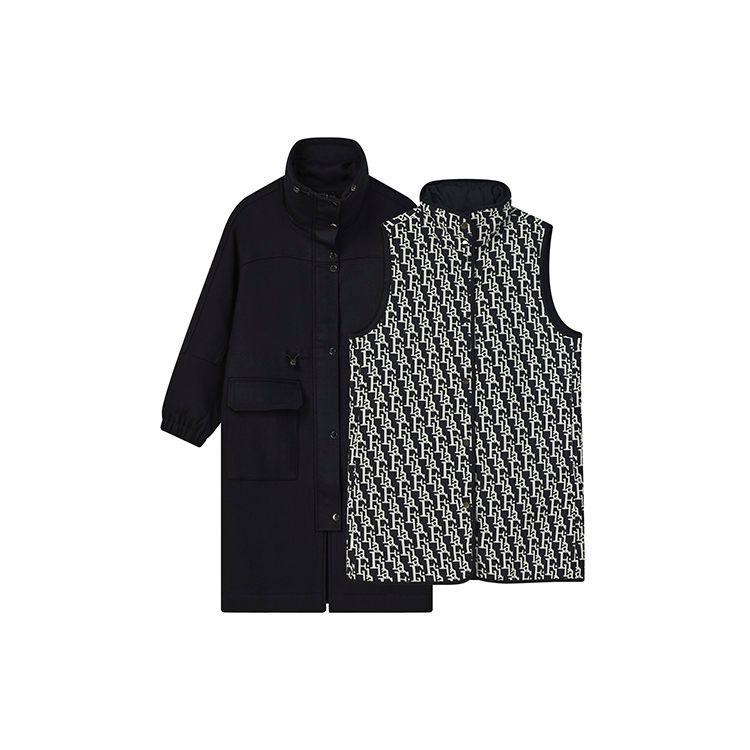 

FILA Повседневная элегантная тканая двухкомпонентная длинная куртка женская верхняя одежда Legendary-Blue F11W244702F-NV S