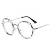 Non-Prescription Glasses Fashion Decorative Specs Pc Lenses Comfortable Round Frame Glasses For Travel Cycling Outdoor Sports