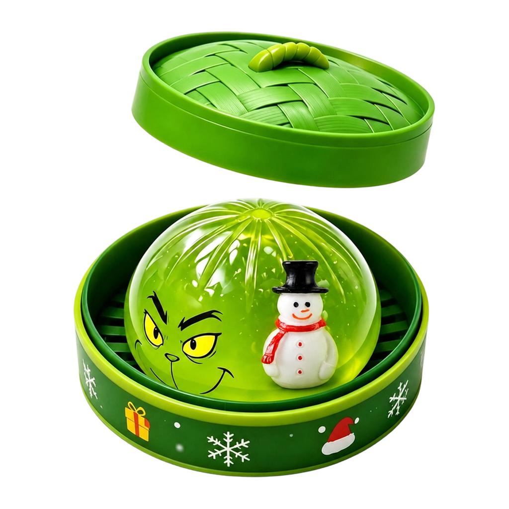 Halloween Steamed Bun Toy with Steamer Basket for Stress