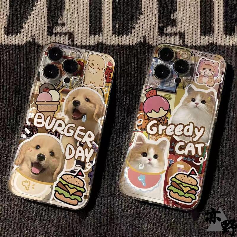 The Hamburger Cat One Day Couple Phone Case Is Suitable for Apple 16promax Space 15iPhone14