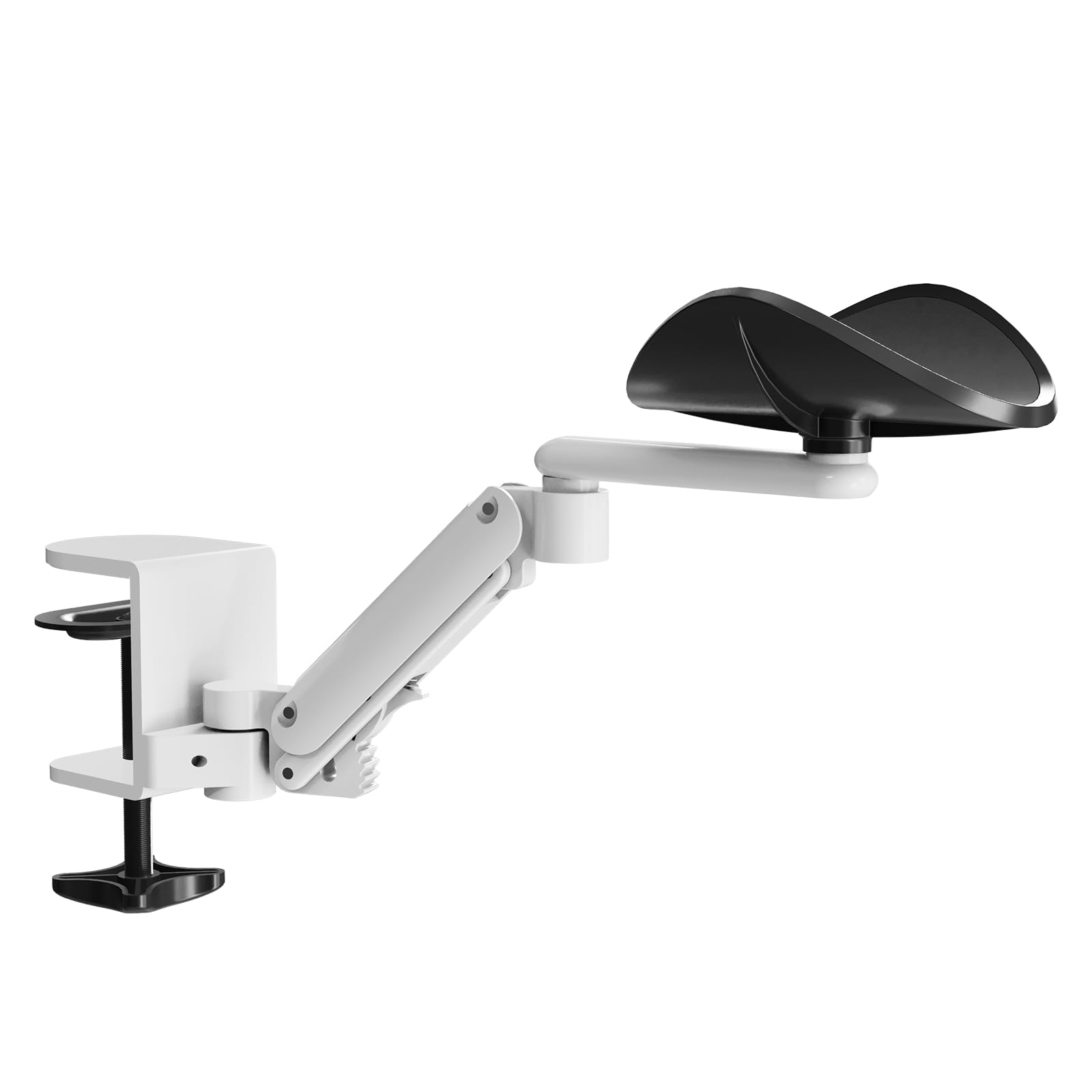 

GIBBON MOUNTS Desk Armrest for Six Height Adjustable Wrist Reduces and Shoulder 5kg Weight White Armrest, Computers, Positions, Rest, 360° Rotation,