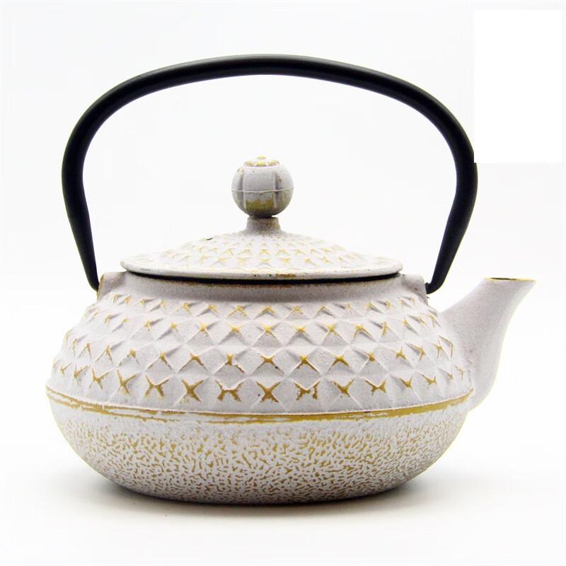 ZISIZ Enamel Cast Iron Teapot with Filter